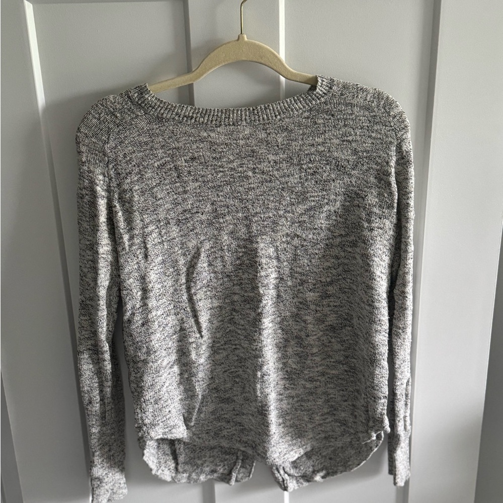 Madewell Button-Back Gray Sweater - image 1